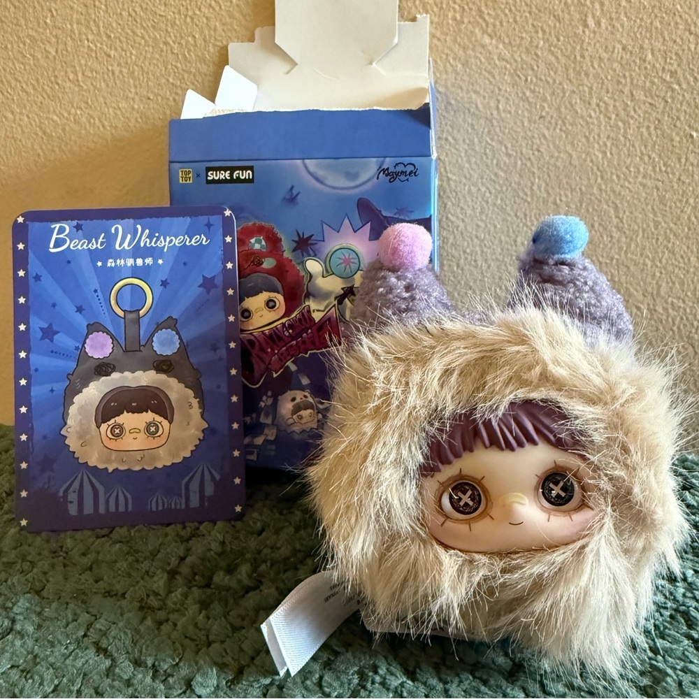 🎪✨ MayMei x TopToy – Crazy Circus “Beast Whisperer” Plush Pendant